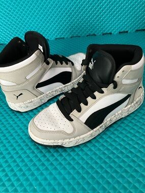 PUMA Big Kids Basketball Rebound Layup Atypical High Top Sneaker | 5